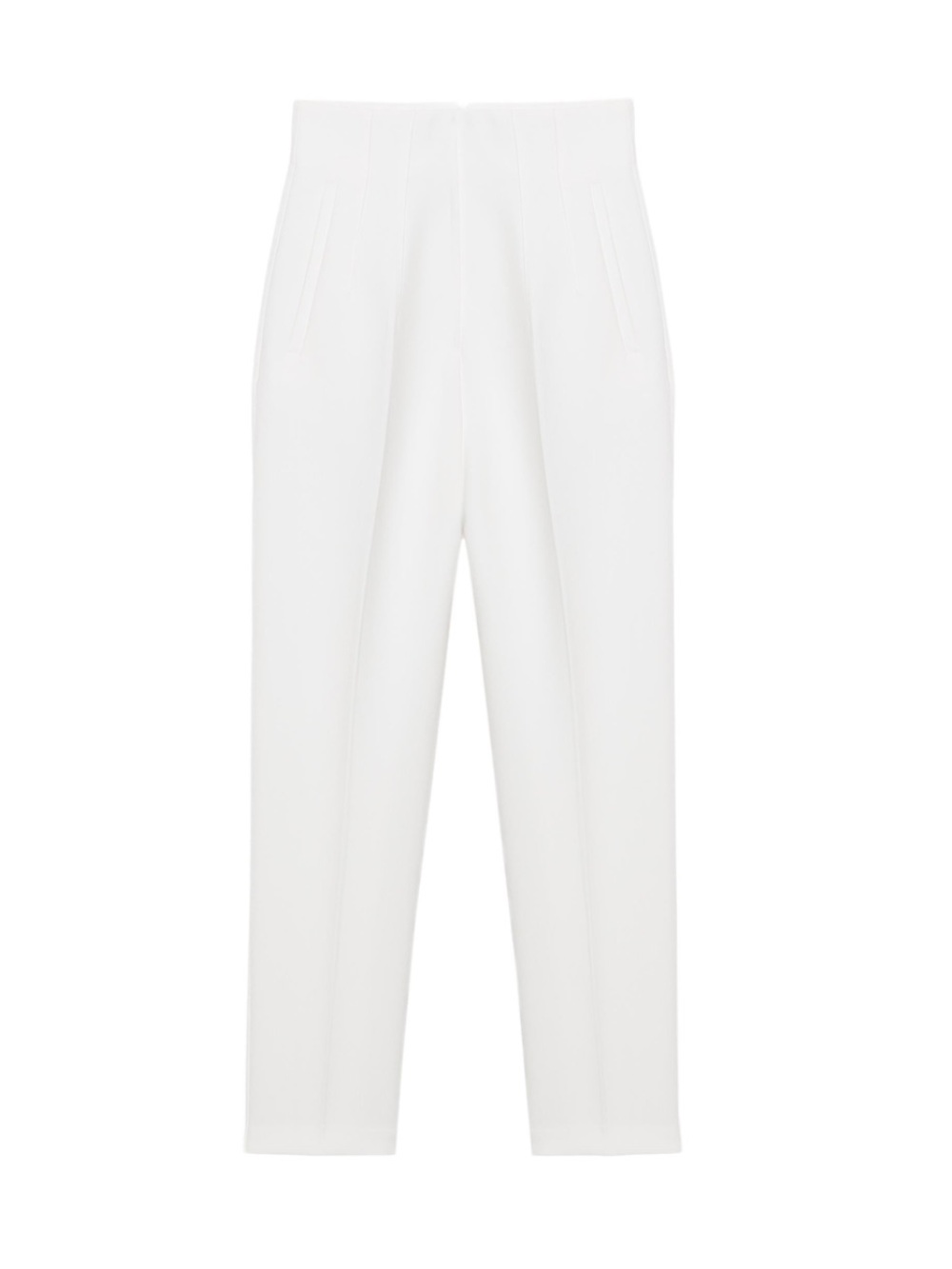 Zara high waist White Tailored Trousers size XS